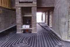 Underfloor heating at Dryslwyn Carmarthen